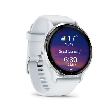 Garmin Venu 3 Silver white silicone strap 45 mm