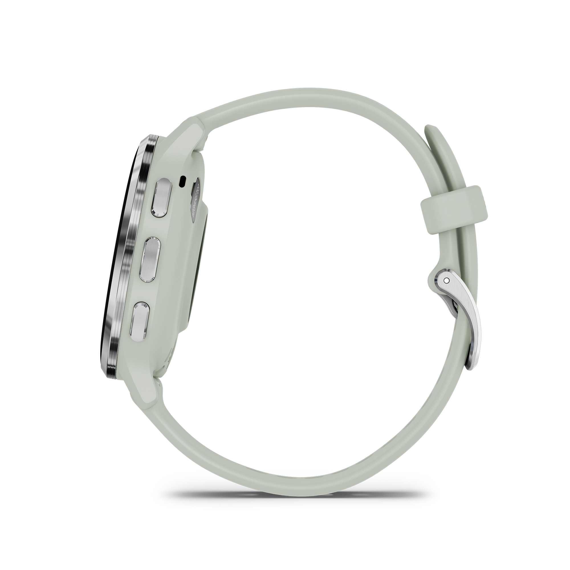 Garmin Venu 3S Silver sage green silicone strap 41 mm
