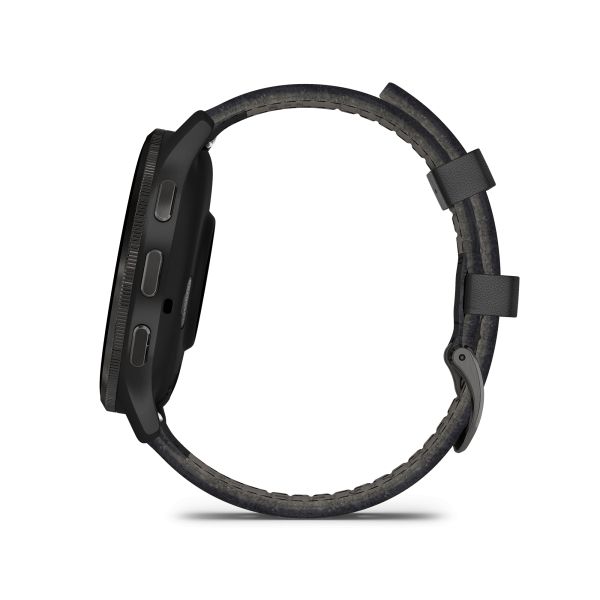 Montre connectée Garmin Venu 3 Gray bracelet cuir noir 45 mm 010-02784-52
