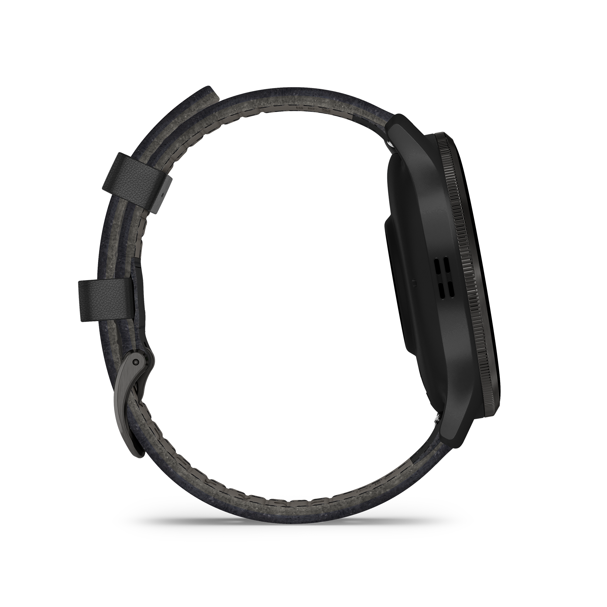 Montre connectée Garmin Venu 3 Gray bracelet cuir noir 45 mm 010-02784-52