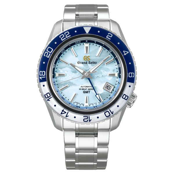 Montre Grand Seiko Sport Hi-Beat 36000 GMT 25ème Anniversaire cadran bleu bracelet acier 44,2 mm