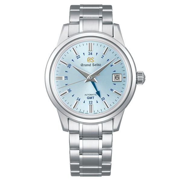 Montre Grand Seiko Elegance automatique GMT "25ème Anniversaire" cadran bleu bracelet acier 39,5 mm
