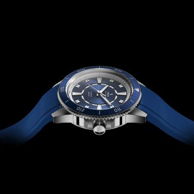 Yema Sous-Marine automatic watch blue dial blue rubber strap 40,5 mm YSMA23G-GGRBS