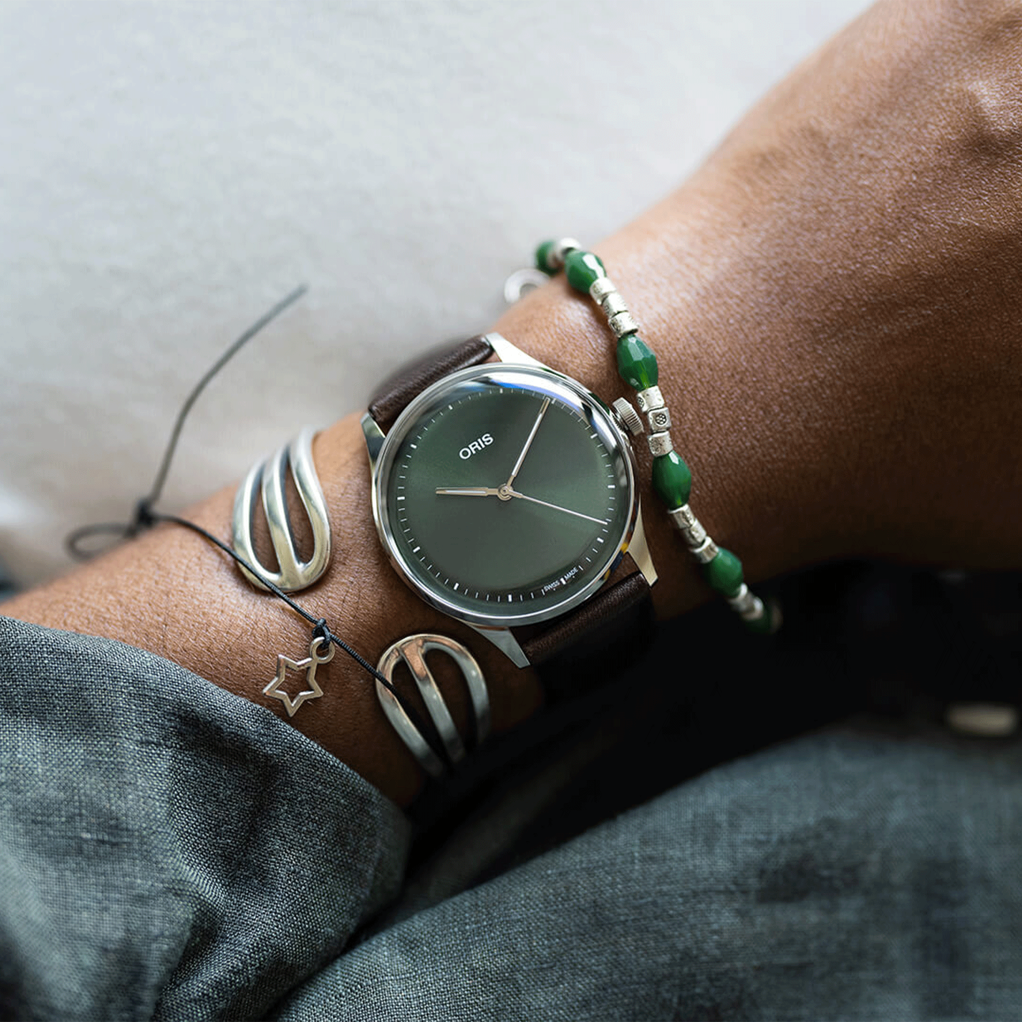 Oris Artelier S green dial 01 733 7762 4057-07 5 20 70FC - Lepage 