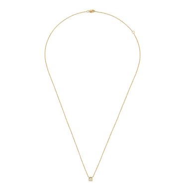 dinh van Le Cube Diamant small model necklace in yellow gold and diamond