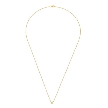 dinh van Le Cube Diamant small model necklace in yellow gold and diamond