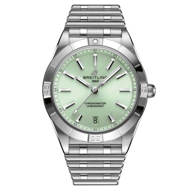 Montre Breitling Chronomat Lady Automatic cadran vert bracelet acier 36 mm A10380101L1A1 