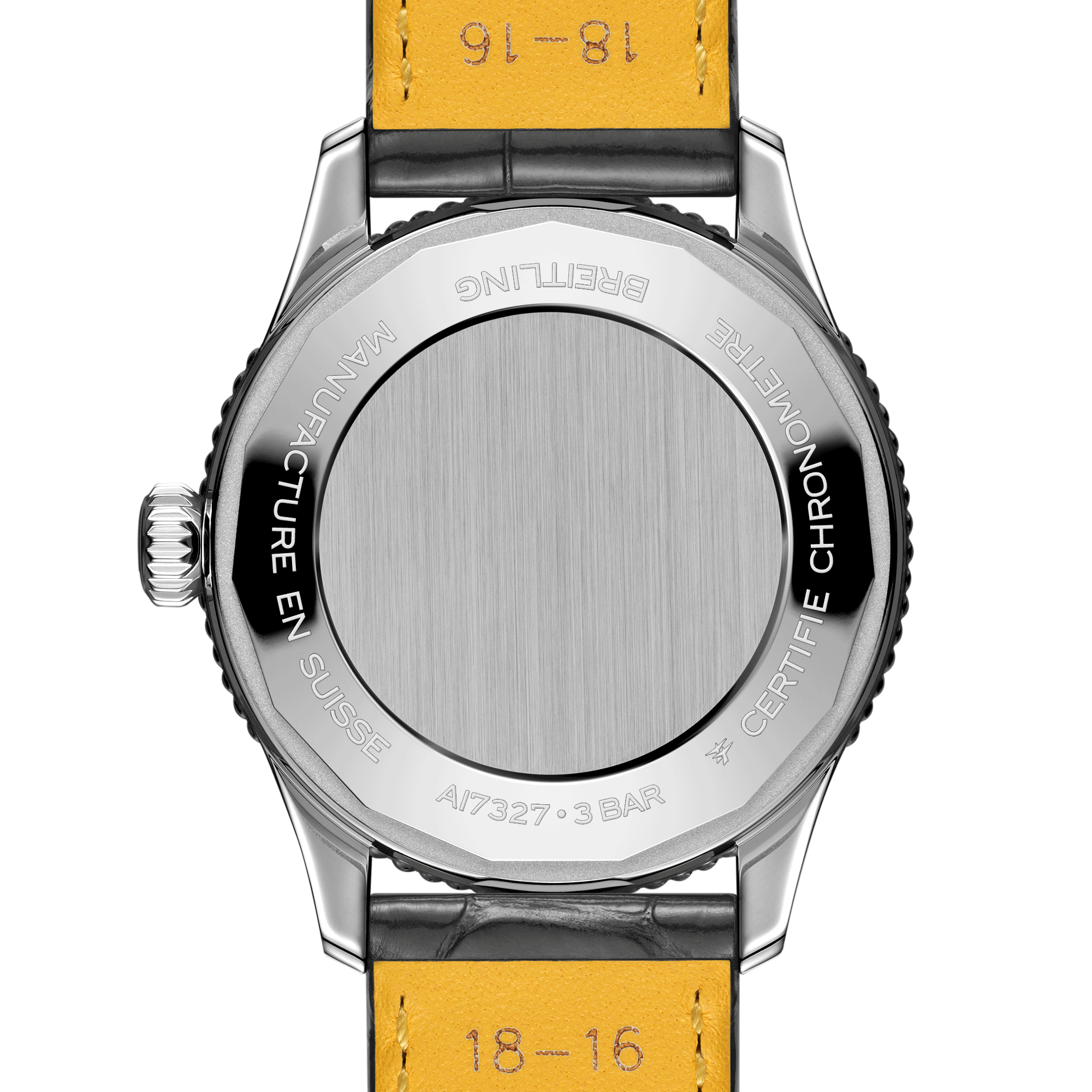 Breitling Navitimer automatic watch anthracite dial anthracite leather strap 36 mm A17327381B1P1