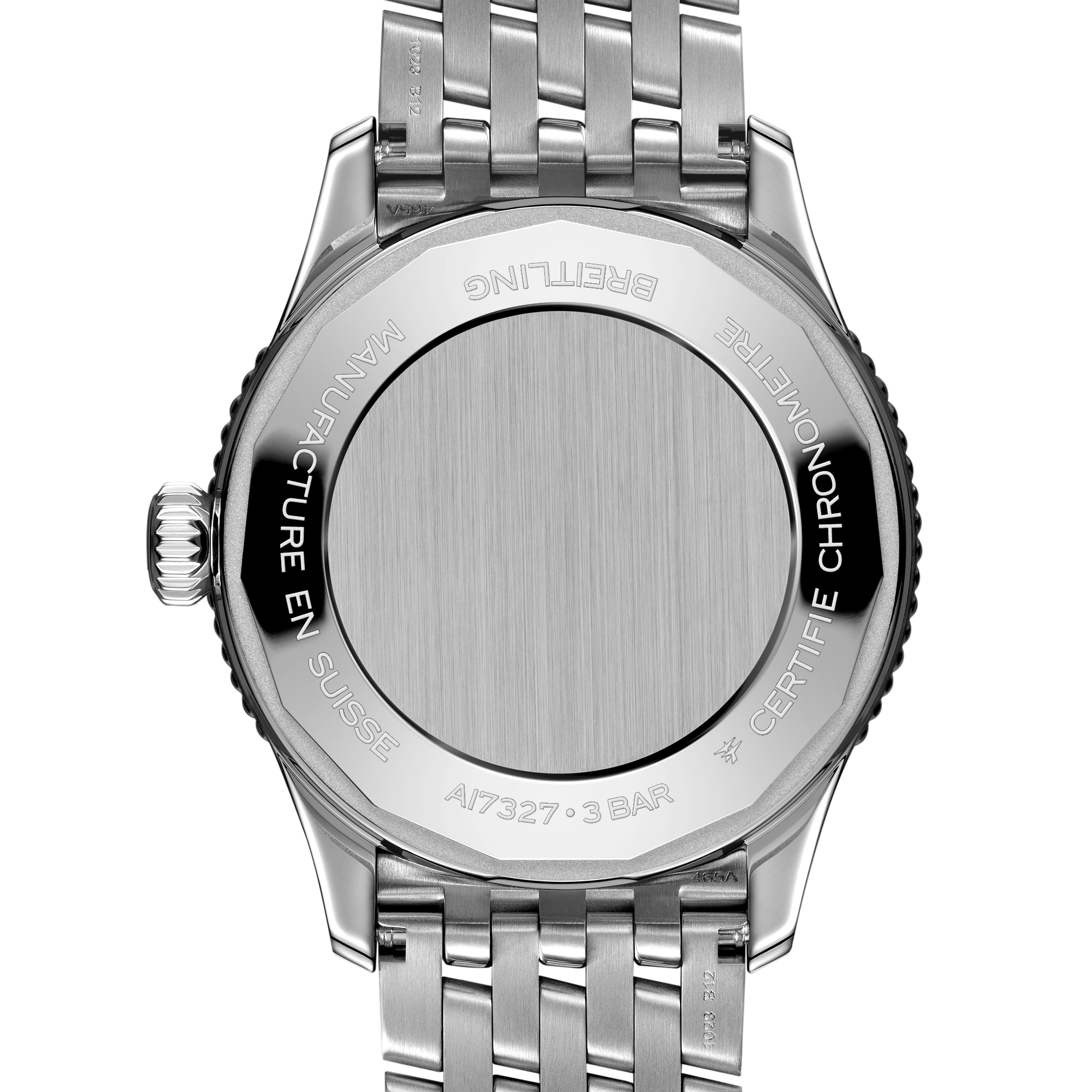 Breitling Navitimer automatic watch silver dial steel bracelet 36 mm A17327211G1A1