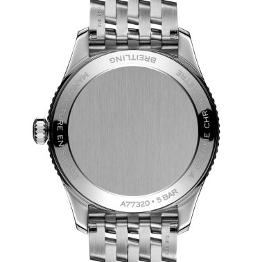 Montre Breitling Navitimer quartz index diamants cadran nacre blanche bracelet acier 32 mm A77320E61A2A1