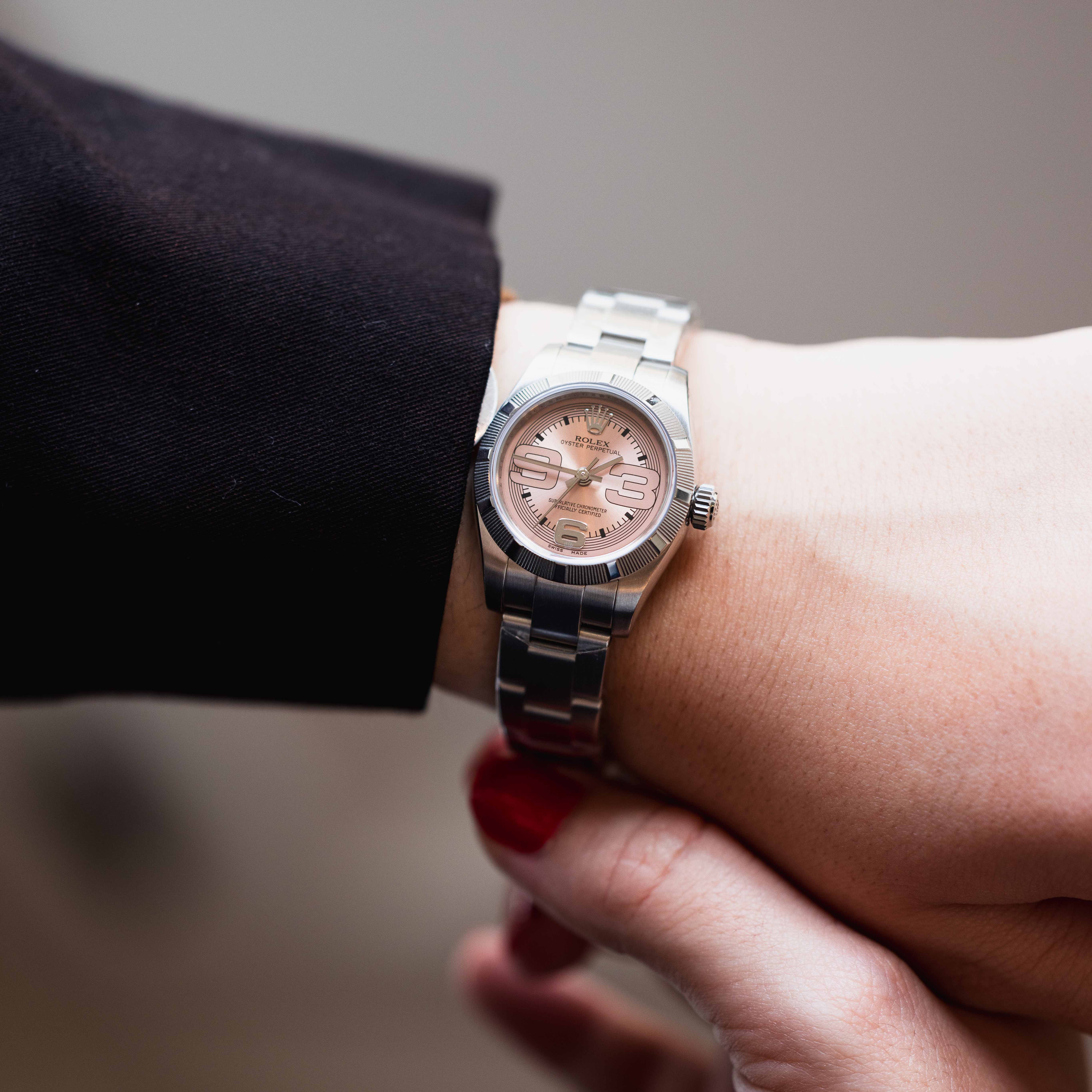 Montre d'occasion Rolex Oyster Perpetual Lady 176210 Full Set - Lepage