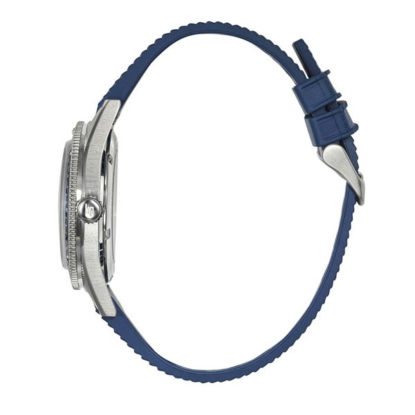 Montre Lip Nautic 3 automatique cadran bleu bracelet caoutchouc "tropic" 39 mm