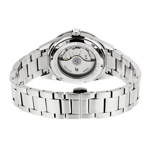 Montre Lip Nautic 3 automatique cadran bleu bracelet acier 39 mm