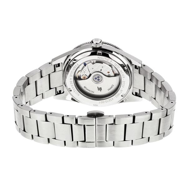 Montre Lip Nautic 3 automatique cadran noir bracelet acier 39 mm