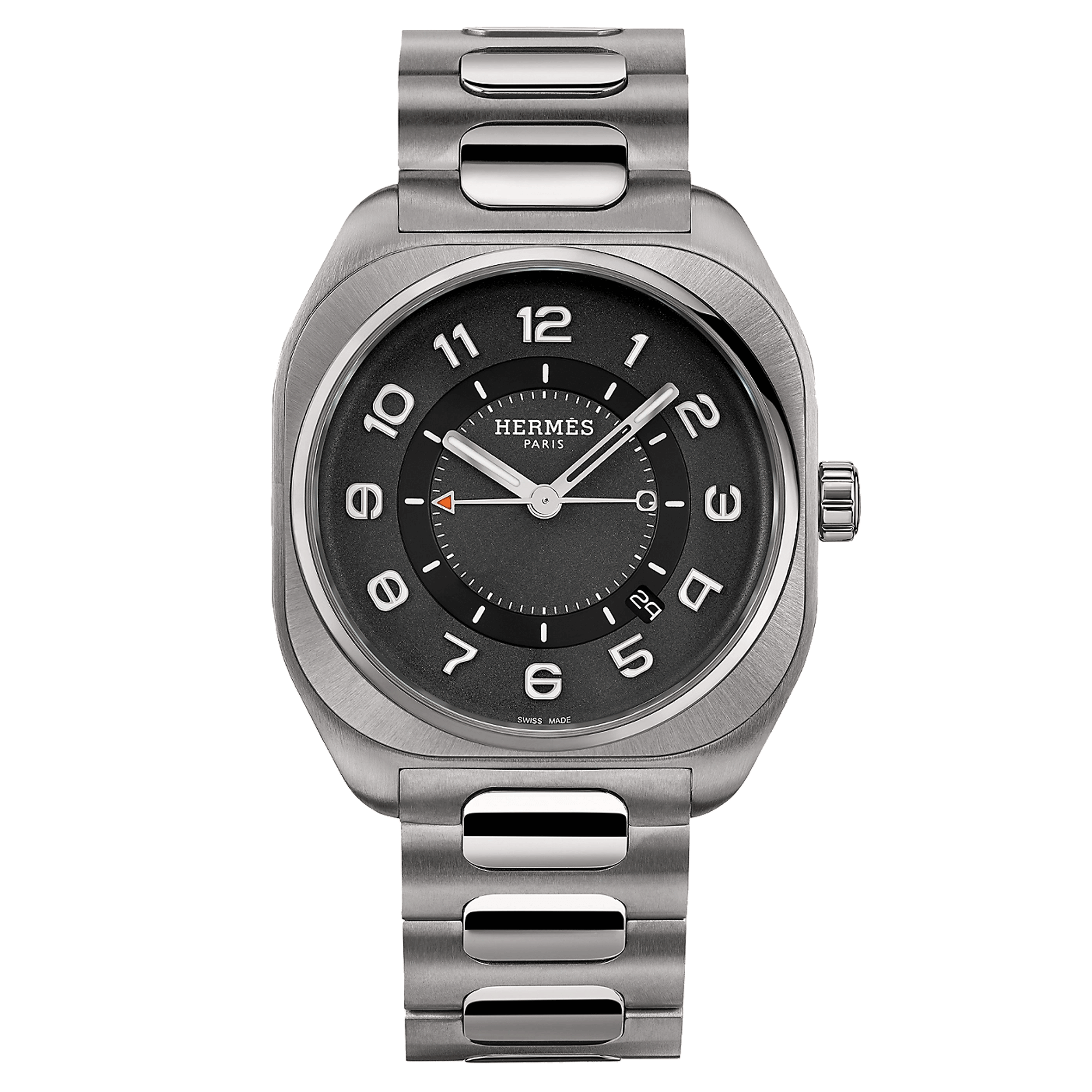HERMES CHEVALIERE RIVET ARGENT TITANE