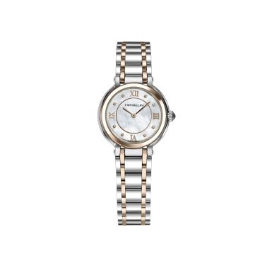 Herbelin Galet quartz mother-of-pearl dial numerals two-tone steel bracelet 28 mm Herbelin Galet quartz mother-of-pearl dial numerals two-tone steel bracelet 28 mm