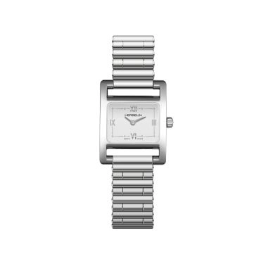 Herbelin V Avenue quartz white dial steel bracelet 23,4 x 19 mm