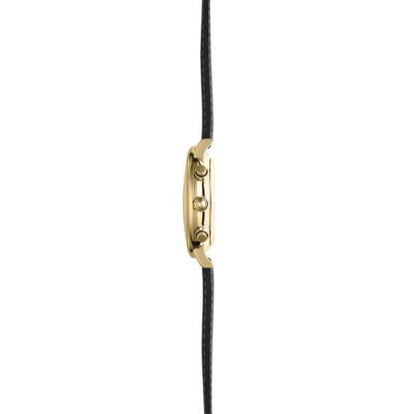 Herbelin Inspiration Chronograph quartz gold dial leather strap 40 mm