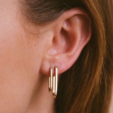 So Shocking Origine hoop earrings Small model in yellow gold