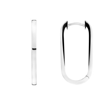 So Shocking Origine hoop earrings Large model in white gold 