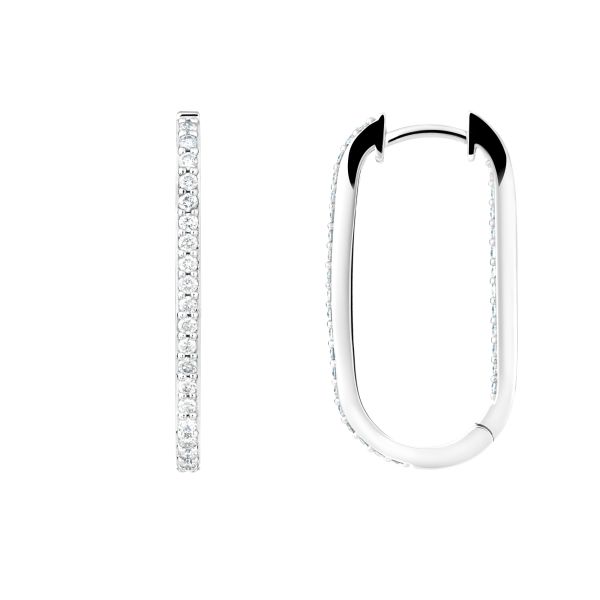 Créoles So Shocking Origine Grand Modèle en or blanc et diamants