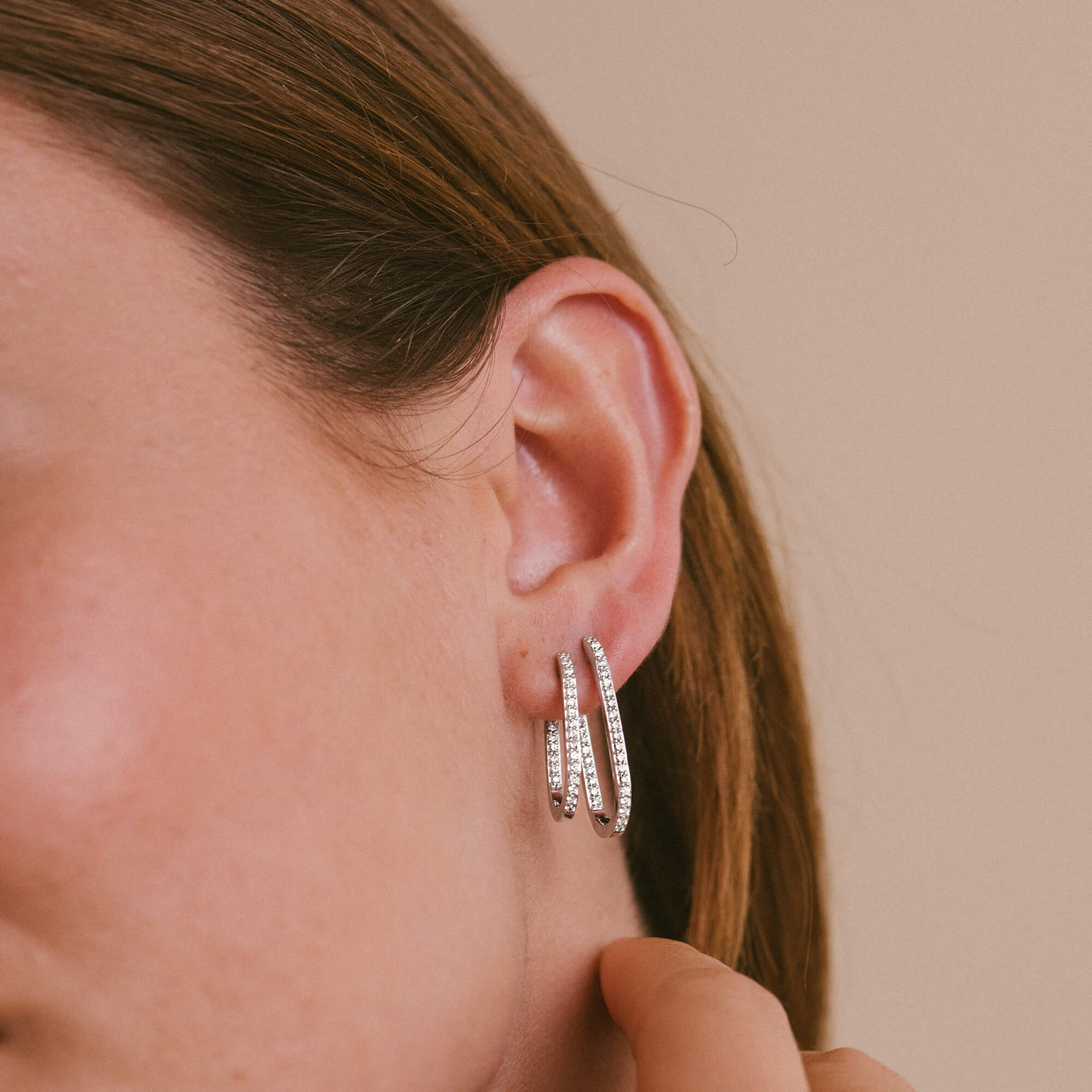 Créoles So Shocking Origine Grand Modèle en or blanc et diamants