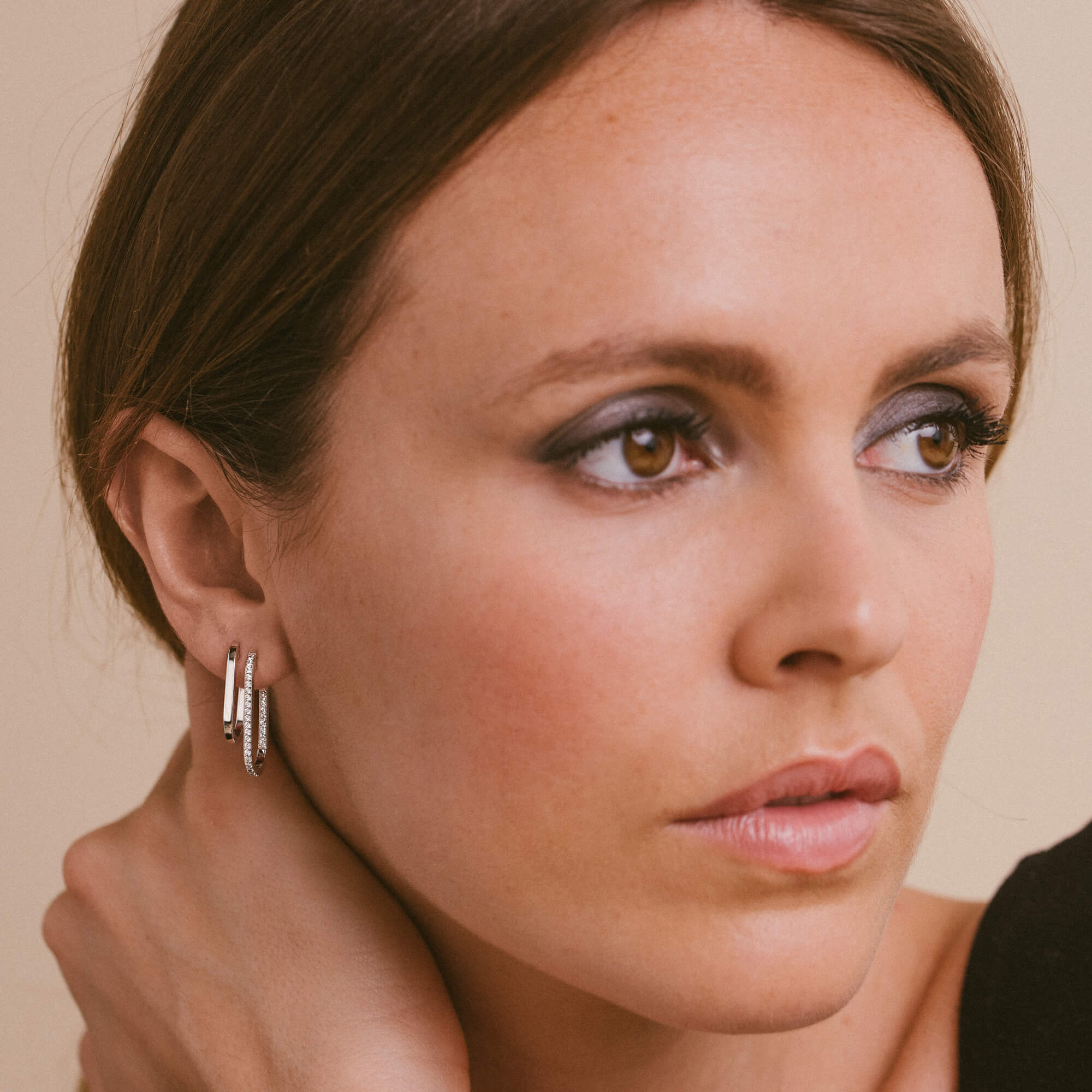 Créoles So Shocking Origine Grand Modèle en or blanc et diamants