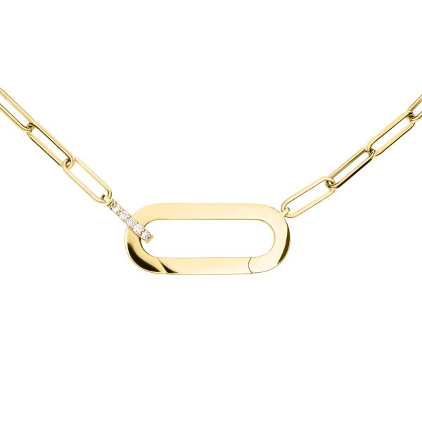 Maillon So Shocking Origine necklace in yellow gold and diamonds
