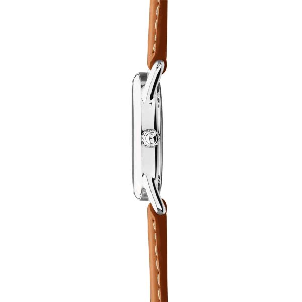Herbelin Equinoxe quartz white dial leather strap 28 mm