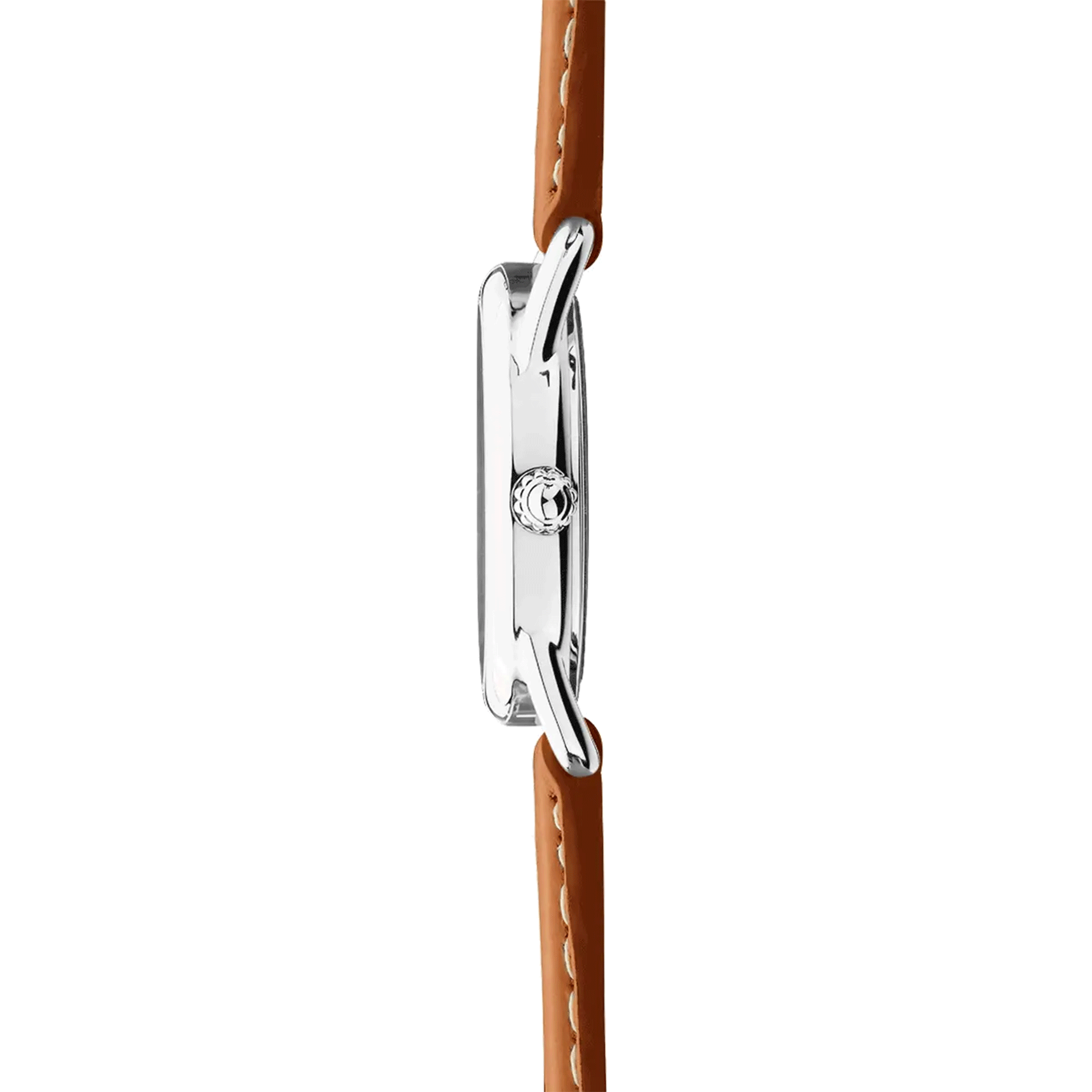 Herbelin Equinoxe quartz white dial leather strap 28 mm