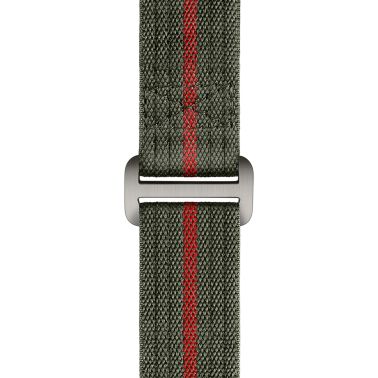 Tudor Pelagos FXD automatic watch black dial green and red fabric strap 42 mm