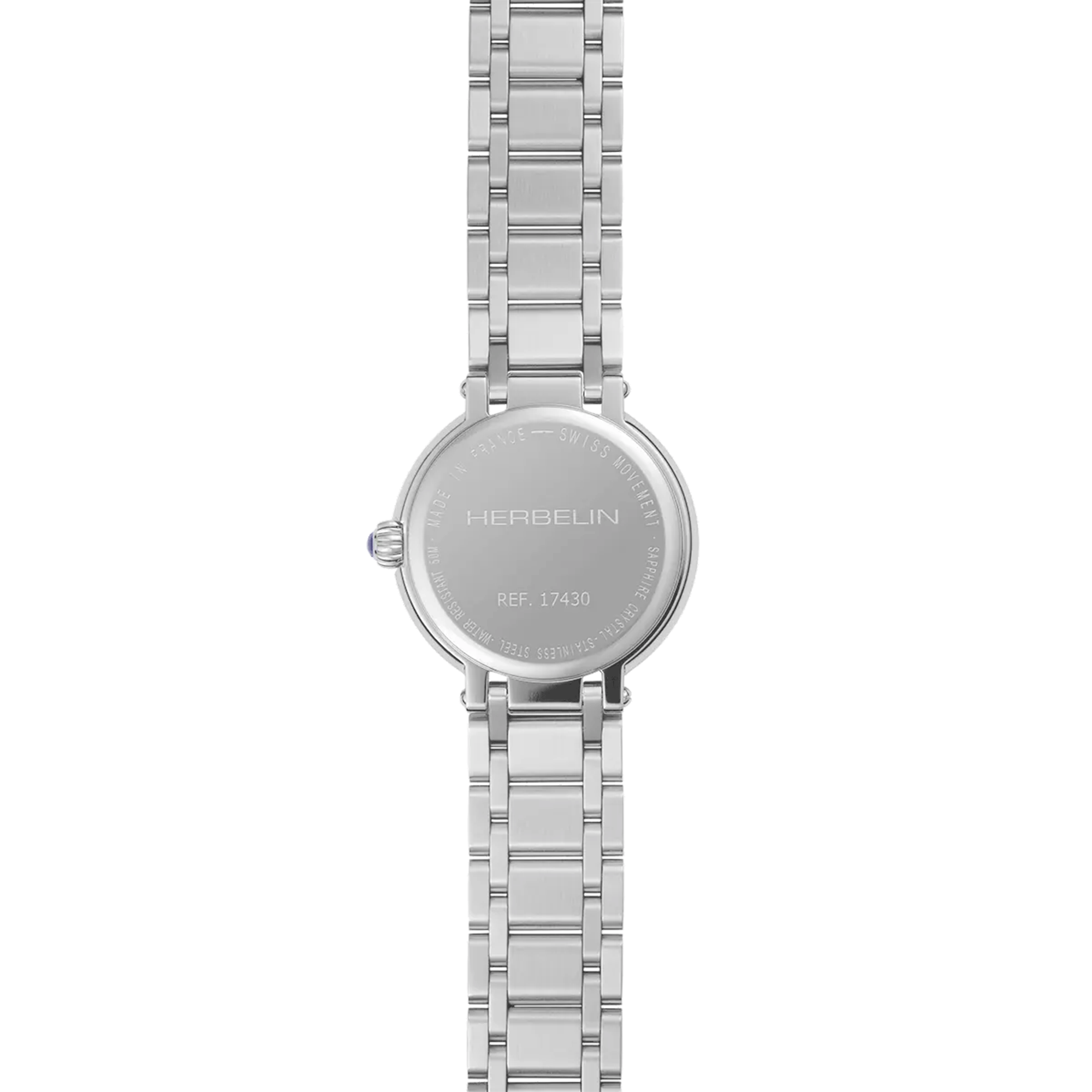 Montre Herbelin Galet quartz cadran nacre bracelet acier 28 mm