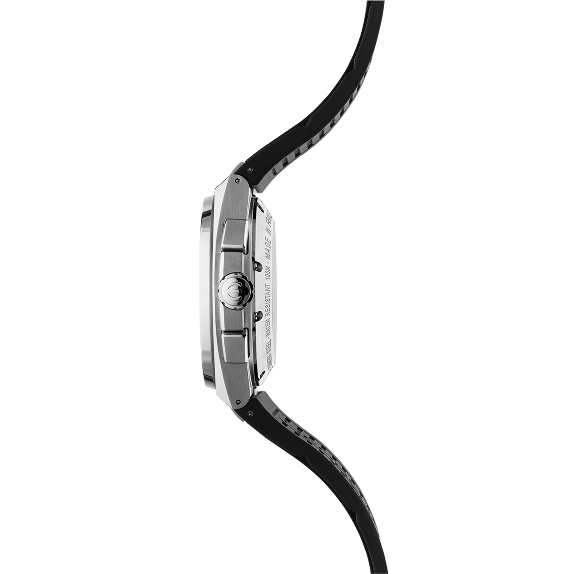 Herbelin Cap Camarat Chronograph Automatic silver dial rubber strap 42 mm