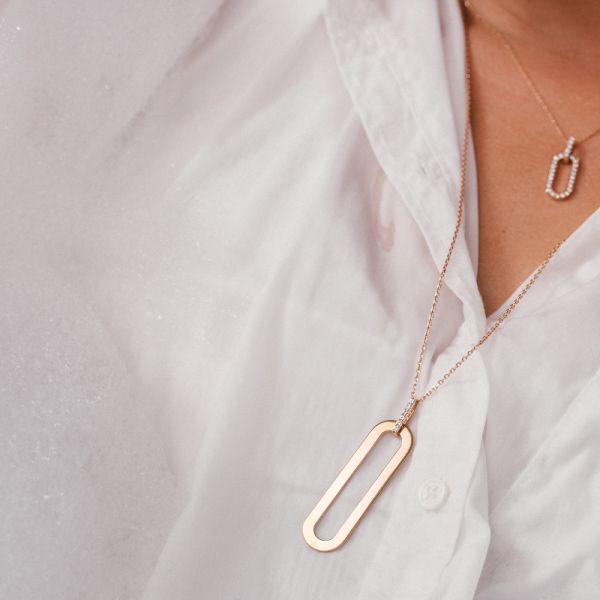 Sautoir So Shocking Origine en or rose et diamants