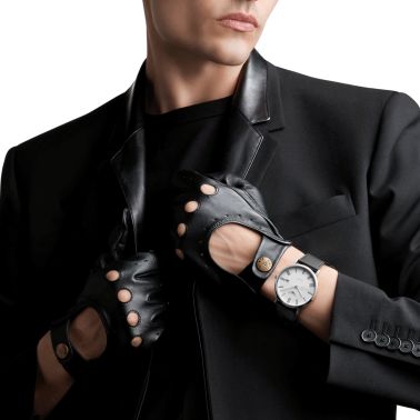 Montre Longines Elegance automatique cadran blanc bracelet cuir noir 41 mm L4.911.4.11.2