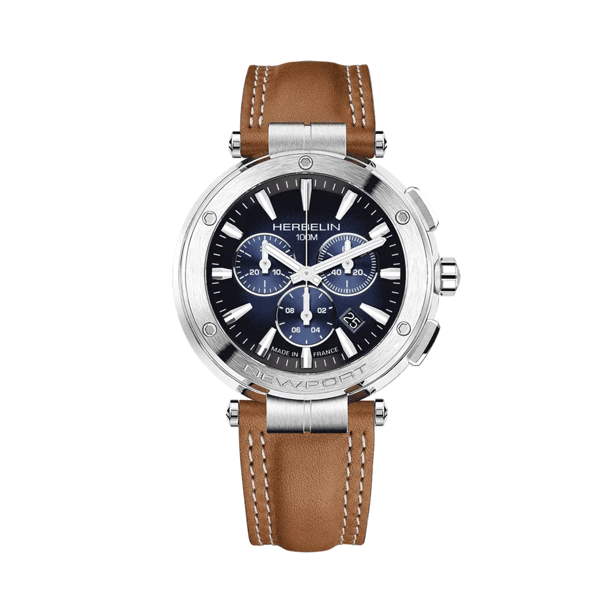 Herbelin Newport Chrono quartz watch 37688A35GD - Lepage