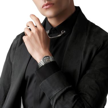 Longines Master Collection automatic watch anthracite dial steel bracelet 40 mm L2.673.4.61.6
