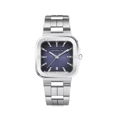 Herbelin Cap Camarat quartz blue dial steel bracelet 39 x 39 mm