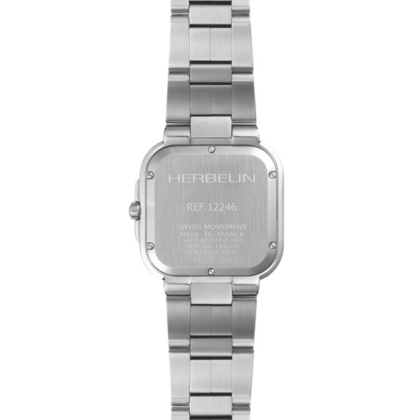 Herbelin Cap Camarat quartz blue dial steel bracelet 39 x 39 mm