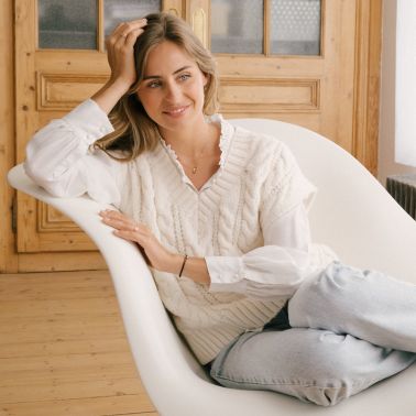 Collier So Shocking Singulière en or rose et diamant