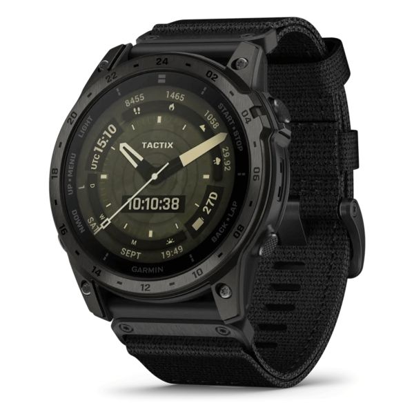 Montre Garmin Tactix 7 AMOLED Edition bracelet nylon et silicone noir 51 mm 010-02931-01