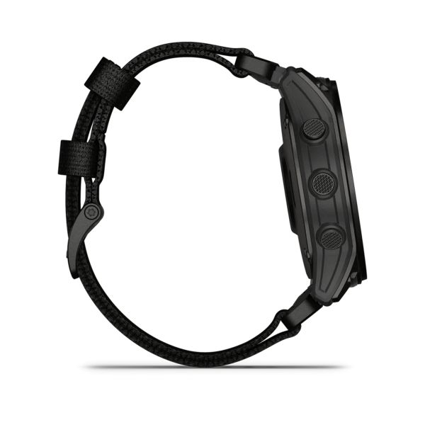 Garmin Tactix 7 AMOLED Edition watch with black nylon and silicone strap 51 mm