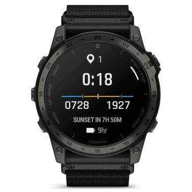 Garmin Tactix 7 AMOLED Edition watch with black nylon and silicone strap 51 mm