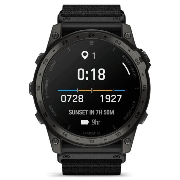 Montre Garmin Tactix 7 AMOLED Edition bracelet nylon et silicone noir 51 mm 010-02931-01