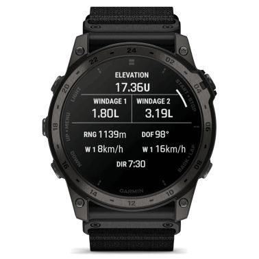 Garmin Tactix 7 AMOLED Edition watch with black nylon and silicone strap 51 mm