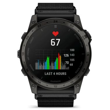 Garmin Tactix 7 AMOLED Edition watch with black nylon and silicone strap 51 mm