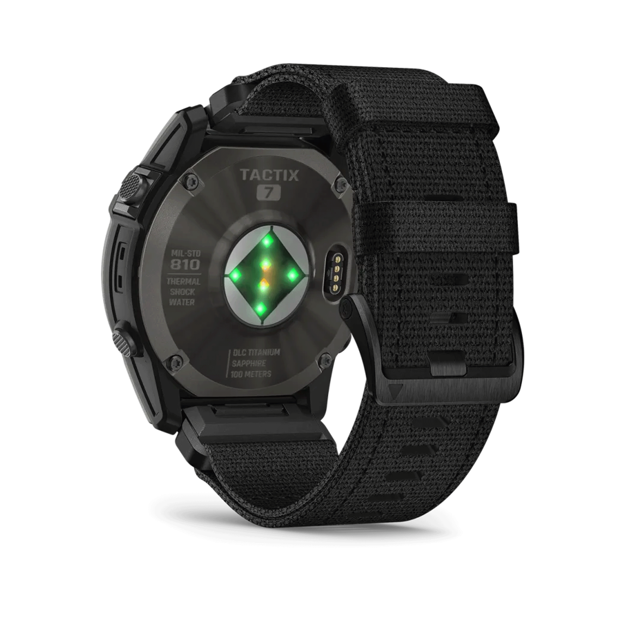 Garmin Tactix 7 AMOLED Edition watch with black nylon and silicone strap 51 mm