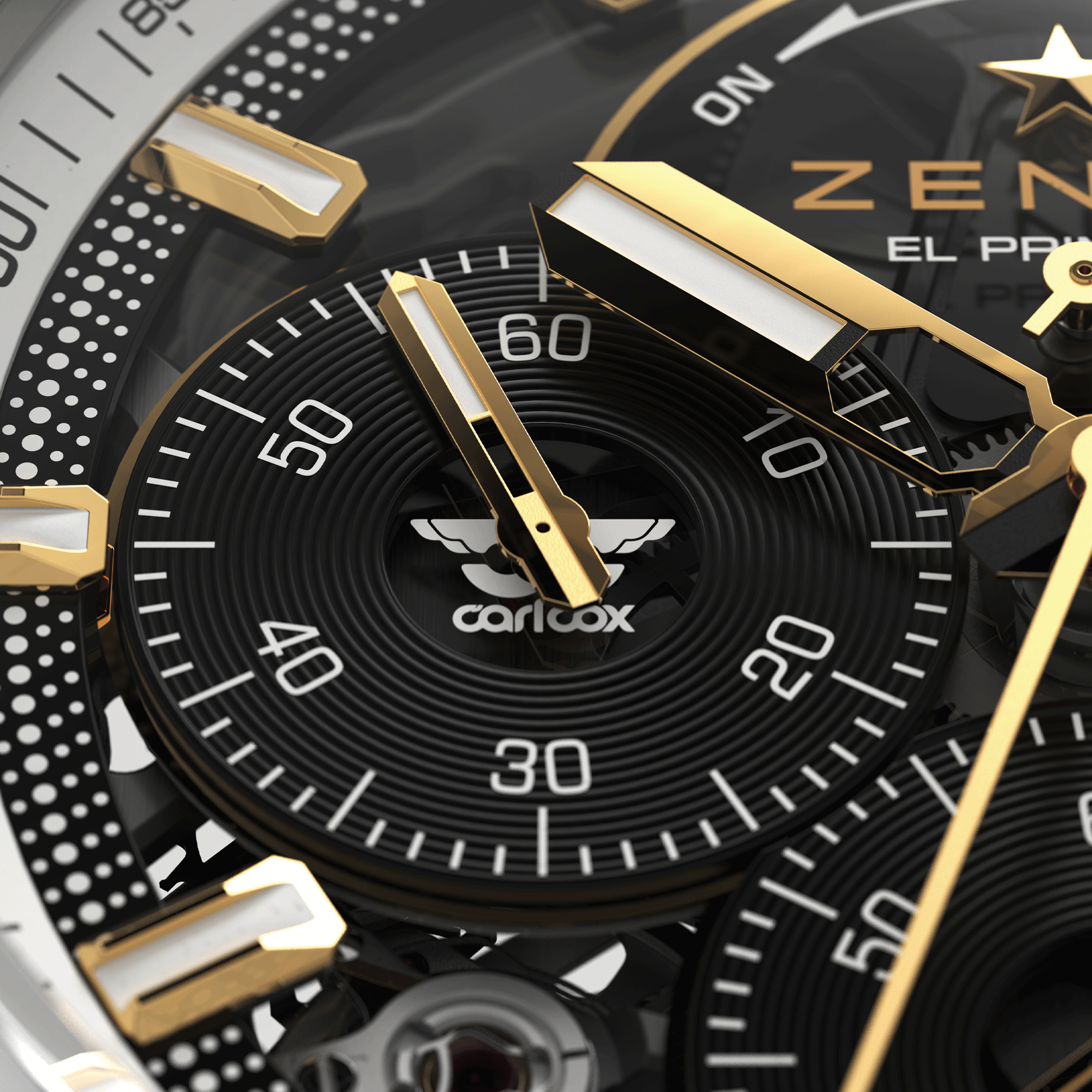 Montre Zenith Defy Extreme "Carl Cox" automatique cadran squelette bracelet acier 45 mm