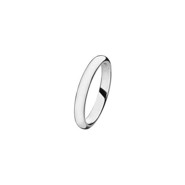 Arthus Bertrand Bombée wedding ring in white gold