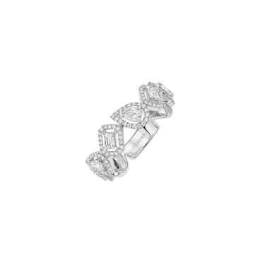 Alliance Messika My Twin en or blanc et diamants